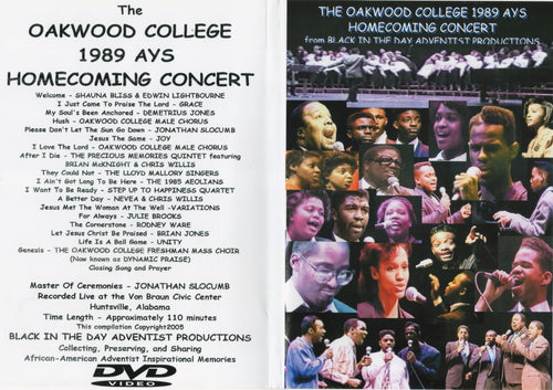1989 Oakwood Homecoming AYS Concert