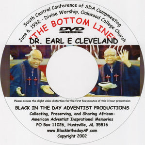Earl E. Cleveland - "The Bottom Line"