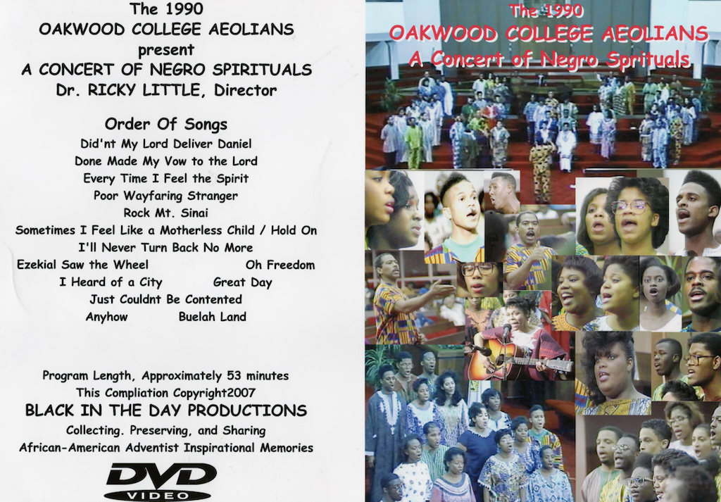 1990 Oakwood College Aeolians - A Concert of Negro Spirituals