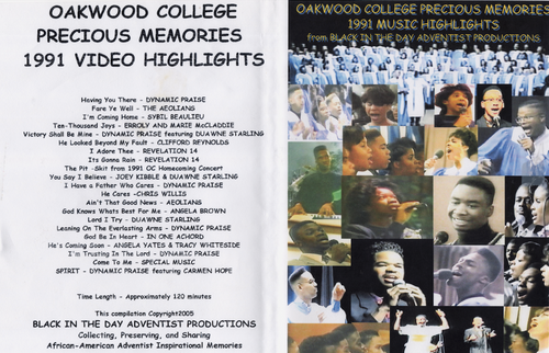1991 Oakwood College Precious Memories Highlights